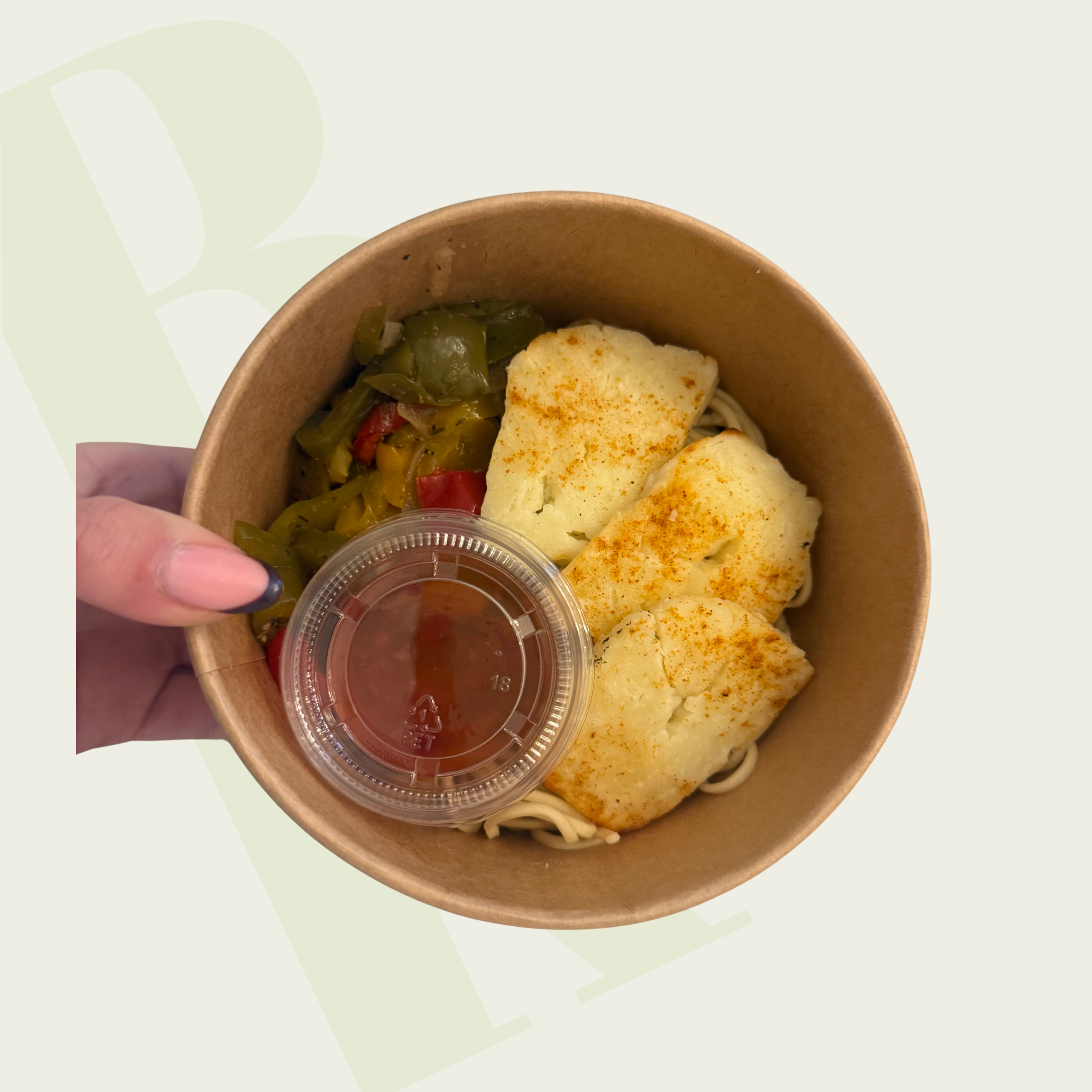 Halloumi and Sweet Chilli Noodles Stripped Back Bowl